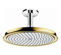 hansgrohe Raindance Classic 240 Douche de tête à air 27405090, chromé / or, Ø 240 mm, raccord de plafond