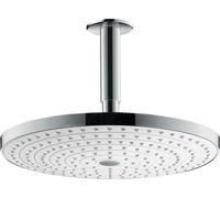Hansgrohe Raindance douche à effet de pluie 30x30 cm ronde chrome-blanc 27337400