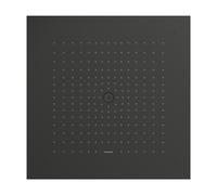 hansgrohe Raindance E Douche de tête, carrée 400x400mm, 1jet EcoSmart, intégrée au plafond, 26253340, Couleur: Chrome noir brossé