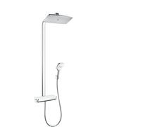 hansgrohe Raindance Select Showerpipe 27286400 E360 1Jet, blanc chromé , avec bras de douche 380 mm