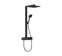 Système de douche Hansgrohe Raindance E 1jet, avec thermostat ShowerTablet 350, noir mat