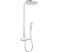 Hansgrohe Raindance ensemble de douche mural avec thermostat chrome-blanc 27112400