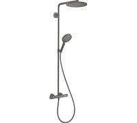 Hansgrohe Colonne de douche thermostatique Raindance Select S 240 1 jet noir brossé 27633340