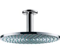 Hansgrohe Pomme de douche Raindance S 240, 1 jet, EcoSmart 9 l/min, raccord au plafond, chromé