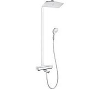 hansgrohe Raindance Select 27113000 Showerpipe E 360, chromé , bras de douche 380 mm, Ecostat Select