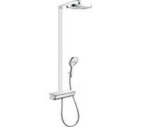 hansgrohe Raindance Select 300 Showerpipe 27282000, chrome, 2jet, EcoSmart 9L, bras de douche 38 cm