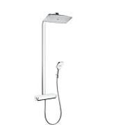 hansgrohe Raindance Select E 360 1jet 27112400 Showerpipe , Bras de douche 380 mm blanc/chromé