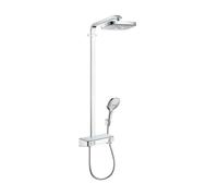 Hansgrohe Ensemble de douche mural Raindance Select E 300 2 jets avec thermostat chrome 27126000