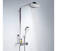 hansgrohe Raindance Select E Colonne de douche en applique avec mitigeur thermostatique, 27127000,