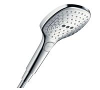 Hansgrohe Pommeau de douche Raindance Select E 28728000 120 mm, 3 jets, EcoSmart 8 l/min, chromé