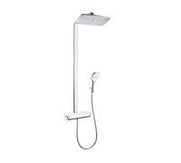 Hansgrohe Raindance Select E - Set de douche avec thermostat, 36 cm, blanc/chrome 27112400