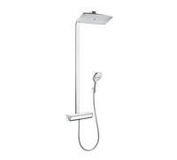 Hansgrohe Raindance Select E - Set de douche Showerpipe 360 avec thermostat, EcoSmart 9 l/min, chrome 27286000