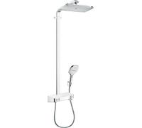 hansgrohe Raindance Select E360 1 jet Showerpipe, avec ShowerTablet Select 300, 27288400, Couleur: Chrome / Blanc