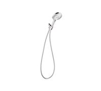 hansgrohe Raindance Select S 04905000 Pommeau de douche réglable de 12,7 cm Moderne 3 pulvérisations Poudre de pluie, complet et massant, facile à installer avec tuyau en chrome, 1,75 GPM, 04905000