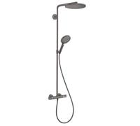 Hansgrohe Colonne de douche thermostatique Raindance Select S 240 1 jet noir brossé 27633340