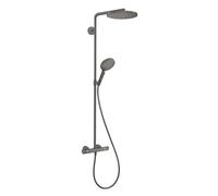 Hansgrohe Colonne de douche thermostatique Raindance Select S 240 1 jet noir brossé 27633340