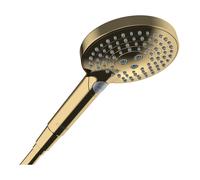 hansgrohe Raindance Select S Douchette à main 120 3 jet PowderRain, 26014990, Couleur: Optique en or poli