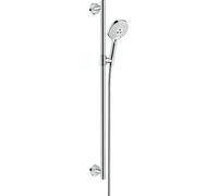 Hansgrohe Ensemble de douche Raindance Select S 120 - 3 jets - barre 90 cm - Blanc/Chrome - 26322400