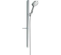 hansgrohe Raindance Select S set de douche 120 3jet avec barre de douche 90 cm et porte-savon, 27648000, Couleur: chrome