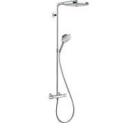 Hansgrohe Raindance Select S - Set de douche avec thermostat, 30 cm, 2 jets, chrome 27133000