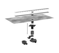 hansgrohe RainDrain Allround set complet caniveau de douche 700, pour installation standard/plat, 56186800