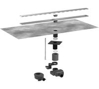 hansgrohe RainDrain Allround set complet caniveau de douche 900, pour installation standard/plat, 56188800