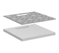 hansgrohe RainDrain Board Receveur de douche à carreler avec set d'installation, 56256000,