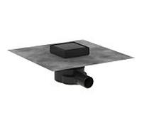hansgrohe RainDrain bonde de consigne complète 56247670 100 x 100 mm, noir mat