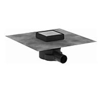 hansgrohe RainDrain bonde de consigne complète 56247800 100 x 100 mm, finition inox