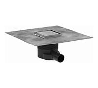 hansgrohe RainDrain bonde de consigne complète 56250800 100 x 100 mm, finition inox
