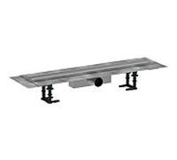 hansgrohe RainDrain Compact ensemble complet caniveau de douche 56176800 pour installation standard, 700 mm, acier inoxydable brossé