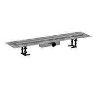 hansgrohe RainDrain Compact ensemble complet caniveau de douche 56178800 pour installation standard, 800 mm, acier inoxydable brossé