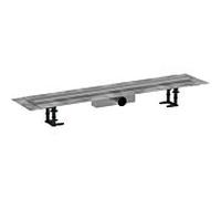 hansgrohe RainDrain Compact ensemble complet caniveau de douche 56180800 pour installation standard, 900 mm, acier inoxydable brossé