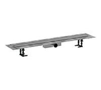 hansgrohe RainDrain Compact ensemble complet caniveau de douche 56182800 pour installation standard, 1000 mm, acier inoxydable brossé