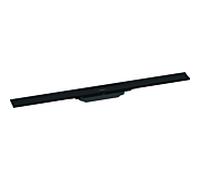 hansgrohe RainDrain Flex caniveau de douche 56044670 80cm, kit de finition, peut être raccourci, noir mat