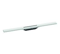 hansgrohe RainDrain Flex caniveau de douche 56044700 80cm, kit de finition, peut être raccourci, blanc mat