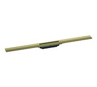 hansgrohe RainDrain Flex caniveau de douche 56045140 90cm, kit de finition, peut être raccourci, bronze brossé