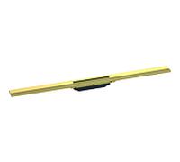 hansgrohe RainDrain Flex caniveau de douche 56045990 90cm, kit de finition, peut être raccourci, aspect or poli