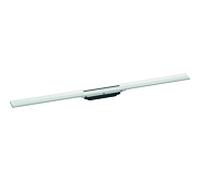 hansgrohe RainDrain Flex caniveau de douche 56046700 100cm, kit de finition, peut être raccourci, blanc mat