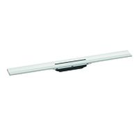 hansgrohe RainDrain Flex Set de finition Caniveau de douche 800mm courbé pour montage mural, 56051700, Couleur: blanc mat