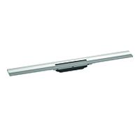 hansgrohe RainDrain Flex caniveau de douche 56051800 80cm, set de finition, peut être raccourci, pour montage mural, optique inox