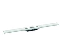 hansgrohe RainDrain Flex Set de finition Caniveau de douche 900mm courbé pour montage mural, 56052700, Couleur: blanc mat