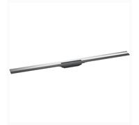 Hansgrohe RainDrain Flex - Caniveau de douche linéaire avec grille en inox 1200, installation contre le mur, découpable, chrome 56054000