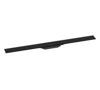 hansgrohe RainDrain Flex caniveau de douche 56053670 100cm, kit de finition, peut être raccourci, pour montage mural, noir mat