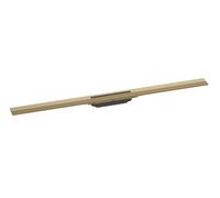 Hansgrohe RainDrain Flex - Caniveau de douche linéaire avec grille en inox 1000, pour montage libre, découpable, bronze brossé 56046140