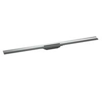 Hansgrohe RainDrain Flex - Caniveau de douche linéaire avec grille en inox 1200, installation contre le mur, découpable, chrome 56054000