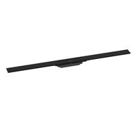 Hansgrohe RainDrain Flex - Caniveau de douche linéaire avec grille en inox 1200, pour montage libre, découpable, noir mat 56047670