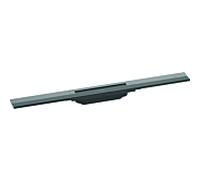 hansgrohe douche match0 RainDrain Flex 56043340 70cm, set de finition, raccourci, chrome noir brossé