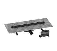 Hansgrohe RainDrain Go - Caniveau de douche 60 cm avec grille double face, pour pose de carrelage, noir mat 56271670