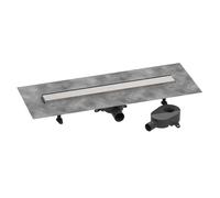 Hansgrohe RainDrain Go - Caniveau de douche 70 cm avec grille double face, pour pose de carrelage, inox brossé 56272800